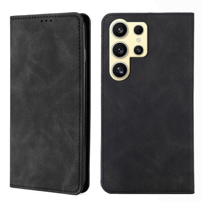 Skin Feel Magnetic Leather Phone Case, For Samsung Galaxy S25 5G, For Samsung Galaxy S25+ 5G, For Samsung Galaxy S25 Ultra 5G