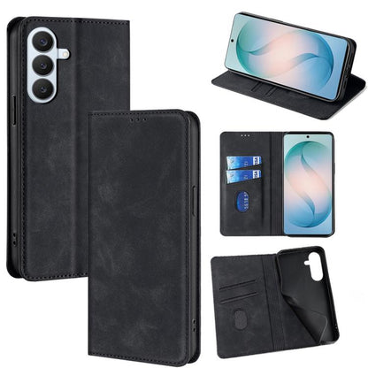 Skin Feel Magnetic Leather Phone Case, For Samsung Galaxy S26+ 5G, For Samsung Galaxy S26 Ultra 5G, For Samsung Galaxy S26 5G, For Samsung Galaxy S25 5G