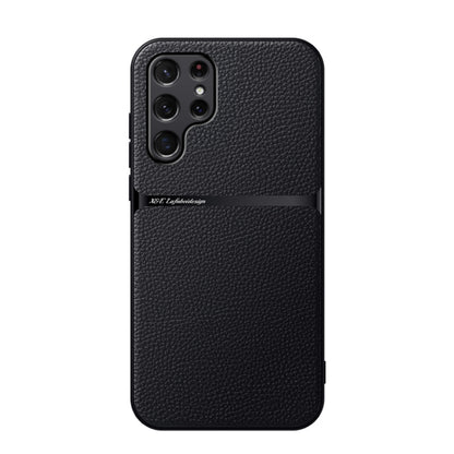 Litchi Leather Magnetic Full Coverage Shockproof Phone Case, For Samsung Galaxy S22 Ultra 5G, For Samsung Galaxy S22+ 5G, For Samsung Galaxy S22 5G, For Samsung Galaxy S21 FE 5G