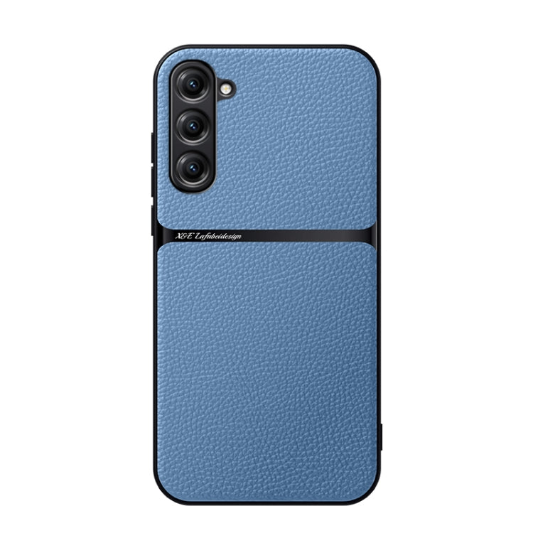 Litchi Leather Magnetic Full Coverage Shockproof Phone Case, For Samsung Galaxy S24 Ultra 5G, For Samsung Galaxy S24+ 5G, For Samsung Galaxy S24 5G, For Samsung Galaxy S23 FE 5G