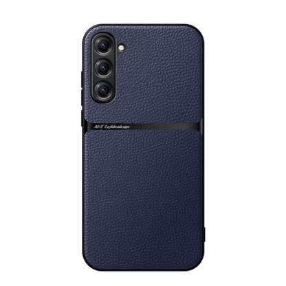 Litchi Leather Magnetic Full Coverage Shockproof Phone Case, For Samsung Galaxy S24 Ultra 5G, For Samsung Galaxy S24+ 5G, For Samsung Galaxy S24 5G, For Samsung Galaxy S23 FE 5G