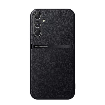 Litchi Leather Magnetic Full Coverage Shockproof Phone Case, For Samsung Galaxy S25 5G, For Samsung Galaxy S25+ 5G, For Samsung Galaxy S25 Ultra 5G, For Samsung Galaxy S24 FE 5G