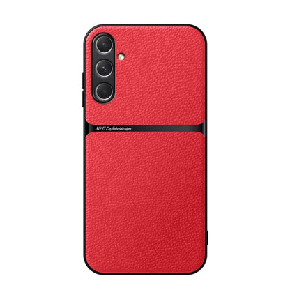 Litchi Leather Magnetic Full Coverage Shockproof Phone Case, For Samsung Galaxy S25 5G, For Samsung Galaxy S25+ 5G, For Samsung Galaxy S25 Ultra 5G, For Samsung Galaxy S24 FE 5G