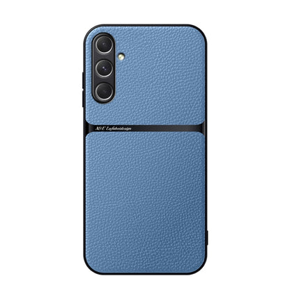 Litchi Leather Magnetic Full Coverage Shockproof Phone Case, For Samsung Galaxy S25 5G, For Samsung Galaxy S25+ 5G, For Samsung Galaxy S25 Ultra 5G, For Samsung Galaxy S24 FE 5G