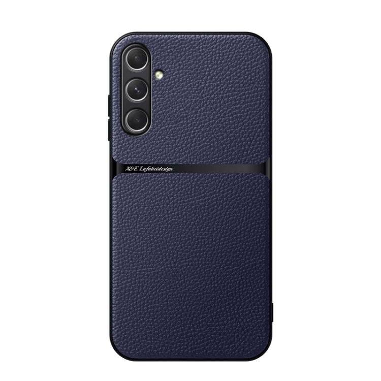 Litchi Leather Magnetic Full Coverage Shockproof Phone Case, For Samsung Galaxy S25 5G, For Samsung Galaxy S25+ 5G, For Samsung Galaxy S25 Ultra 5G, For Samsung Galaxy S24 FE 5G