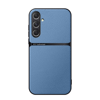 Litchi Leather Magnetic Full Coverage Shockproof Phone Case, For Samsung Galaxy S24 Ultra 5G, For Samsung Galaxy S24+ 5G, For Samsung Galaxy S24 5G, For Samsung Galaxy S23 FE 5G