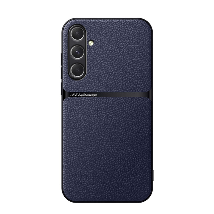 Litchi Leather Magnetic Full Coverage Shockproof Phone Case, For Samsung Galaxy S24 Ultra 5G, For Samsung Galaxy S24+ 5G, For Samsung Galaxy S24 5G, For Samsung Galaxy S23 FE 5G