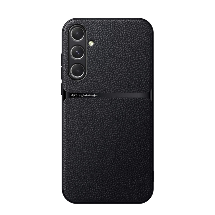 Litchi Leather Magnetic Full Coverage Shockproof Phone Case, For Samsung Galaxy S24 Ultra 5G, For Samsung Galaxy S24+ 5G, For Samsung Galaxy S24 5G, For Samsung Galaxy S23 FE 5G