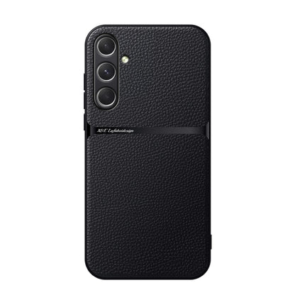 Litchi Leather Magnetic Full Coverage Shockproof Phone Case, For Samsung Galaxy S24 Ultra 5G, For Samsung Galaxy S24+ 5G, For Samsung Galaxy S24 5G, For Samsung Galaxy S23 FE 5G
