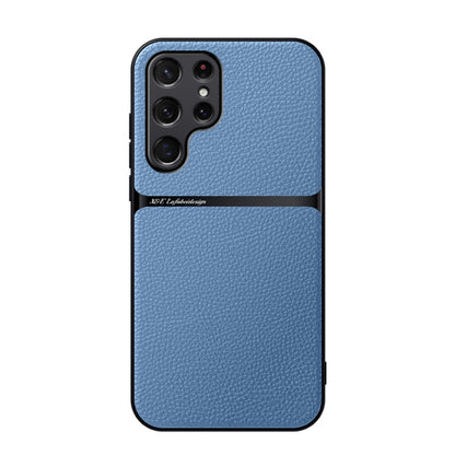 Litchi Leather Magnetic Full Coverage Shockproof Phone Case, For Samsung Galaxy S24 Ultra 5G, For Samsung Galaxy S24+ 5G, For Samsung Galaxy S24 5G, For Samsung Galaxy S23 FE 5G