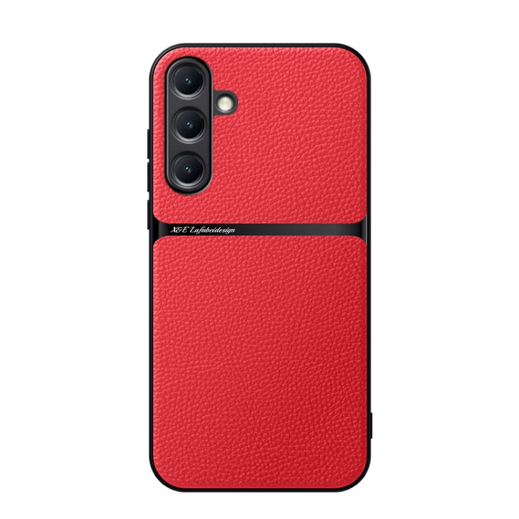 Litchi Leather Magnetic Full Coverage Shockproof Phone Case, For Samsung Galaxy S25 5G, For Samsung Galaxy S25+ 5G, For Samsung Galaxy S25 Ultra 5G, For Samsung Galaxy S24 FE 5G