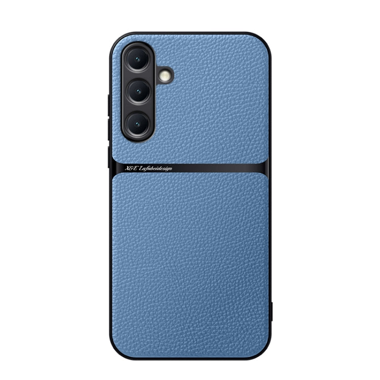 Litchi Leather Magnetic Full Coverage Shockproof Phone Case, For Samsung Galaxy S25 5G, For Samsung Galaxy S25+ 5G, For Samsung Galaxy S25 Ultra 5G, For Samsung Galaxy S24 FE 5G