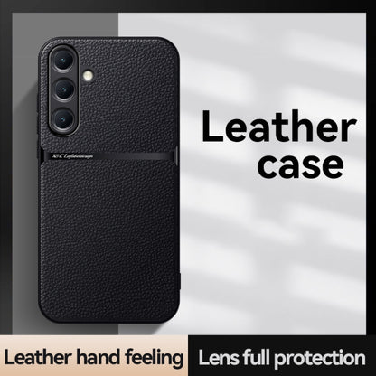 Litchi Leather Magnetic Full Coverage Shockproof Phone Case, For Samsung Galaxy S25 5G, For Samsung Galaxy S25+ 5G, For Samsung Galaxy S25 Ultra 5G, For Samsung Galaxy S24 FE 5G