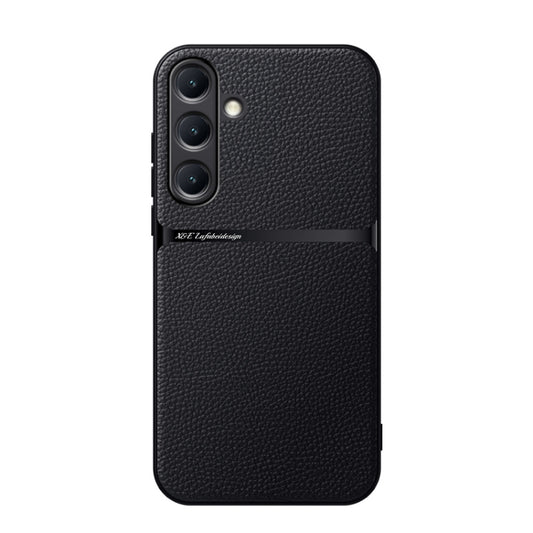 Litchi Leather Magnetic Full Coverage Shockproof Phone Case, For Samsung Galaxy S25 5G, For Samsung Galaxy S25+ 5G, For Samsung Galaxy S25 Ultra 5G, For Samsung Galaxy S24 FE 5G