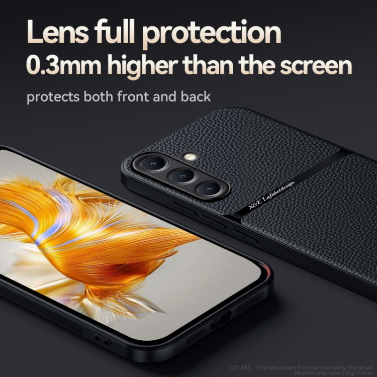 Litchi Leather Magnetic Full Coverage Shockproof Phone Case, For Samsung Galaxy S25 5G, For Samsung Galaxy S25+ 5G, For Samsung Galaxy S25 Ultra 5G, For Samsung Galaxy S24 FE 5G