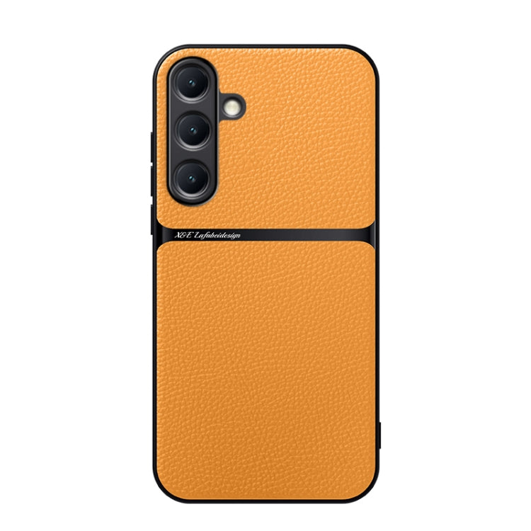 Litchi Leather Magnetic Full Coverage Shockproof Phone Case, For Samsung Galaxy S25 5G, For Samsung Galaxy S25+ 5G, For Samsung Galaxy S25 Ultra 5G, For Samsung Galaxy S24 FE 5G