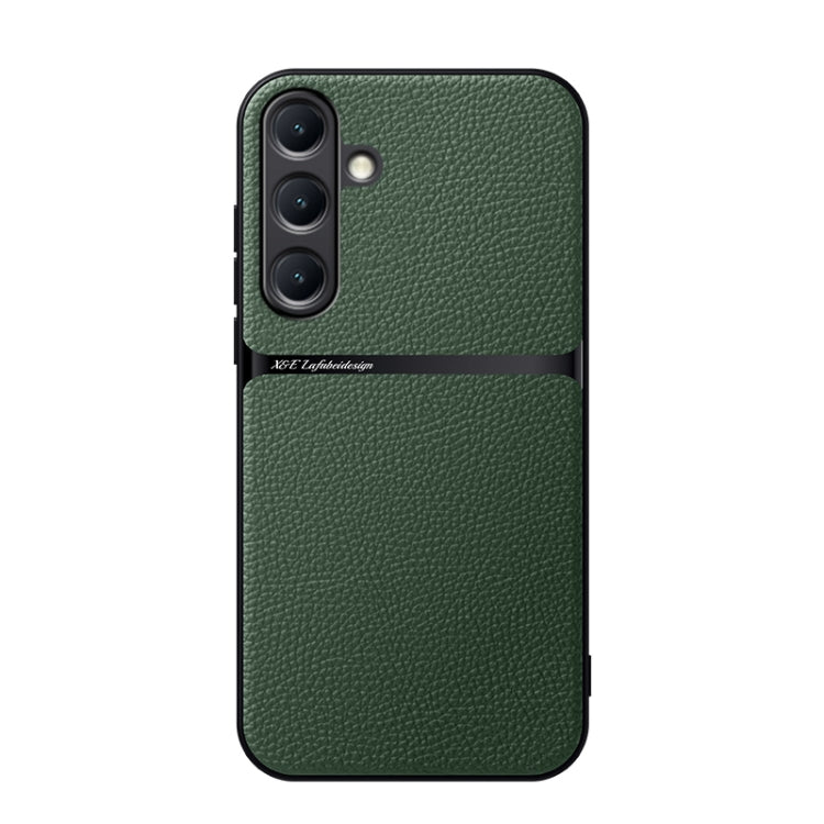 Litchi Leather Magnetic Full Coverage Shockproof Phone Case, For Samsung Galaxy S25 5G, For Samsung Galaxy S25+ 5G, For Samsung Galaxy S25 Ultra 5G, For Samsung Galaxy S24 FE 5G