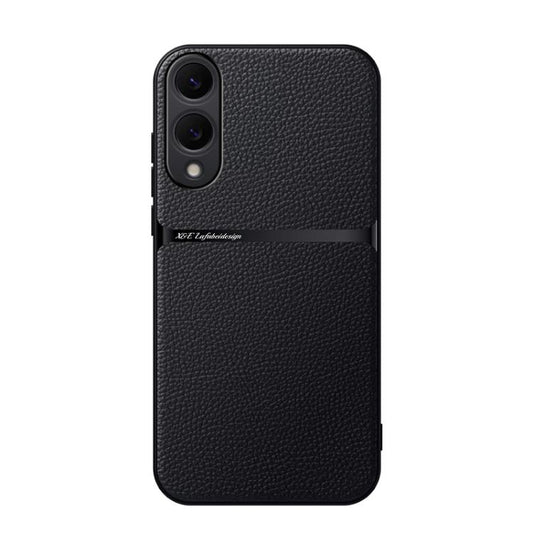 Litchi Leather Magnetic Full Coverage Shockproof Phone Case, For Samsung Galaxy S25 Edge 5G, For Samsung Galaxy S25 5G, For Samsung Galaxy S25+ 5G, For Samsung Galaxy S25 Ultra 5G