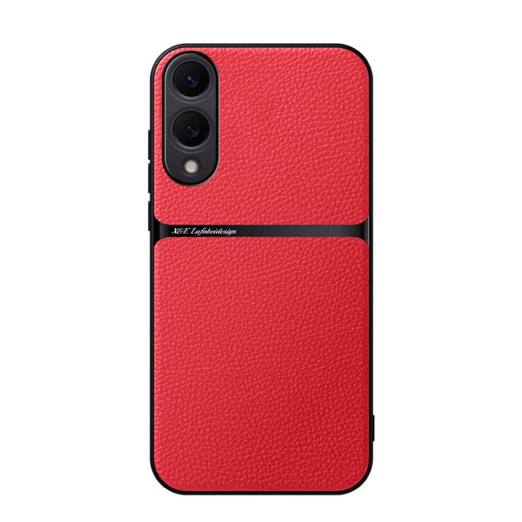 Litchi Leather Magnetic Full Coverage Shockproof Phone Case, For Samsung Galaxy S26+ 5G, For Samsung Galaxy S26 Ultra 5G, For Samsung Galaxy S26 5G, For Samsung Galaxy S25 Edge 5G