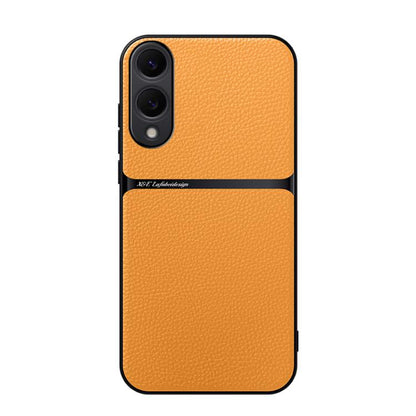 Litchi Leather Magnetic Full Coverage Shockproof Phone Case, For Samsung Galaxy S26+ 5G, For Samsung Galaxy S26 Ultra 5G, For Samsung Galaxy S26 5G, For Samsung Galaxy S25 Edge 5G