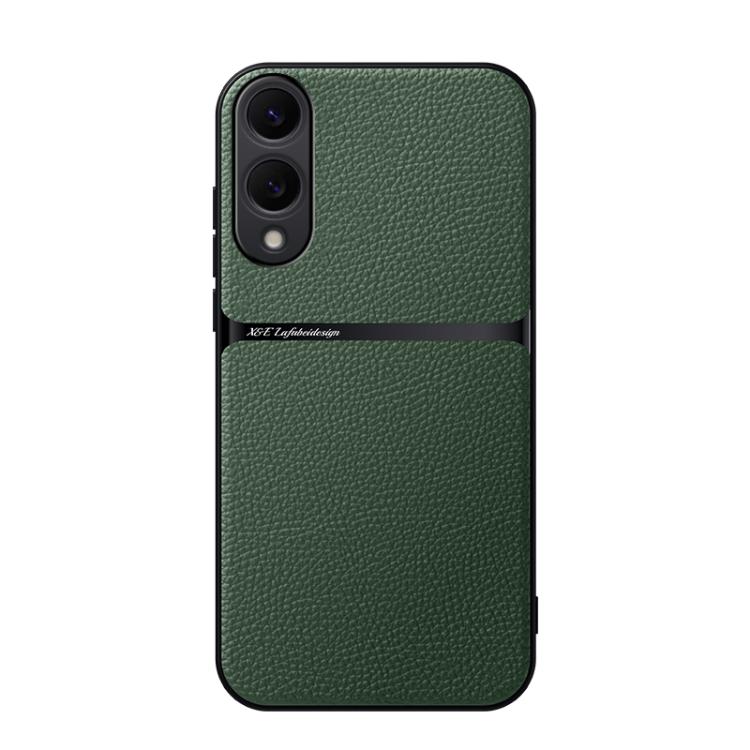 Litchi Leather Magnetic Full Coverage Shockproof Phone Case, For Samsung Galaxy S26+ 5G, For Samsung Galaxy S26 Ultra 5G, For Samsung Galaxy S26 5G, For Samsung Galaxy S25 Edge 5G