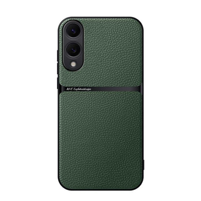 Litchi Leather Magnetic Full Coverage Shockproof Phone Case, For Samsung Galaxy S26+ 5G, For Samsung Galaxy S26 Ultra 5G, For Samsung Galaxy S26 5G, For Samsung Galaxy S25 Edge 5G
