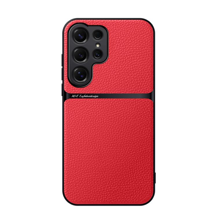 Litchi Leather Magnetic Full Coverage Shockproof Phone Case, For Samsung Galaxy S26+ 5G, For Samsung Galaxy S26 Ultra 5G, For Samsung Galaxy S26 5G, For Samsung Galaxy S25 Edge 5G