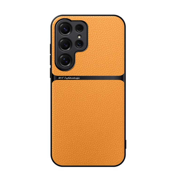 Litchi Leather Magnetic Full Coverage Shockproof Phone Case, For Samsung Galaxy S26+ 5G, For Samsung Galaxy S26 Ultra 5G, For Samsung Galaxy S26 5G, For Samsung Galaxy S25 Edge 5G