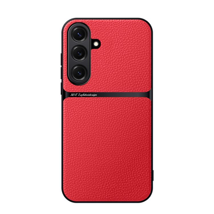 Litchi Leather Magnetic Full Coverage Shockproof Phone Case, For Samsung Galaxy S26+ 5G, For Samsung Galaxy S26 Ultra 5G, For Samsung Galaxy S26 5G, For Samsung Galaxy S25 Edge 5G