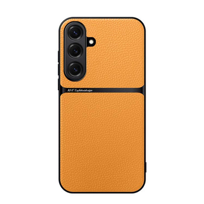 Litchi Leather Magnetic Full Coverage Shockproof Phone Case, For Samsung Galaxy S26+ 5G, For Samsung Galaxy S26 Ultra 5G, For Samsung Galaxy S26 5G, For Samsung Galaxy S25 Edge 5G
