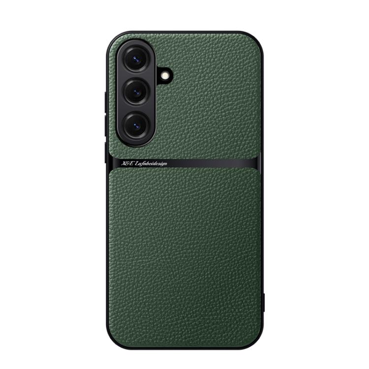 Litchi Leather Magnetic Full Coverage Shockproof Phone Case, For Samsung Galaxy S26+ 5G, For Samsung Galaxy S26 Ultra 5G, For Samsung Galaxy S26 5G, For Samsung Galaxy S25 Edge 5G