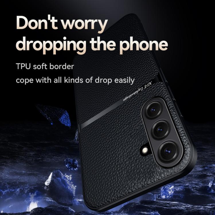 Litchi Leather Magnetic Full Coverage Shockproof Phone Case, For Samsung Galaxy S26+ 5G, For Samsung Galaxy S26 Ultra 5G, For Samsung Galaxy S26 5G, For Samsung Galaxy S25 Edge 5G