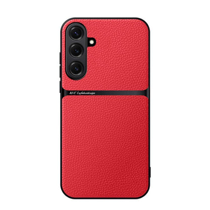 Litchi Leather Magnetic Full Coverage Shockproof Phone Case, For Samsung Galaxy S26+ 5G, For Samsung Galaxy S26 Ultra 5G, For Samsung Galaxy S26 5G, For Samsung Galaxy S25 Edge 5G