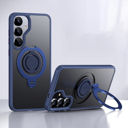 Frosted MagSafe Phone Case with 360 Degree Rotating Holder, For Samsung Galaxy S25 5G, For Samsung Galaxy S25+ 5G, For Samsung Galaxy S25 Ultra 5G