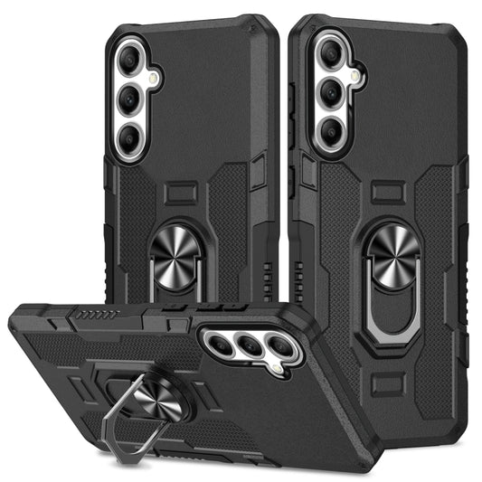 Ring Holder Armor Hybrid Phone Case, For Samsung Galaxy S25 5G, For Samsung Galaxy S25+ 5G, For Samsung Galaxy S25 Ultra 5G, For Samsung Galaxy S24 FE 5G