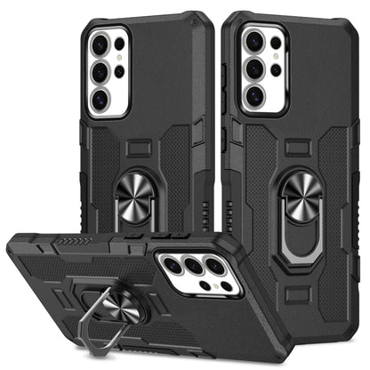 Ring Holder Armor Hybrid Phone Case, For Samsung Galaxy S25 5G, For Samsung Galaxy S25+ 5G, For Samsung Galaxy S25 Ultra 5G, For Samsung Galaxy S24 FE 5G