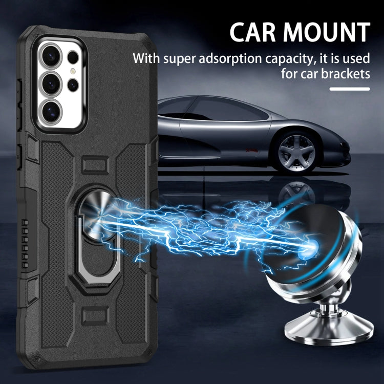 Ring Holder Armor Hybrid Phone Case, For Samsung Galaxy S24 Ultra 5G, For Samsung Galaxy S24+ 5G, For Samsung Galaxy S24 5G, For Samsung Galaxy S23 FE 5G