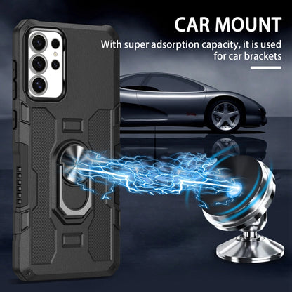 Ring Holder Armor Hybrid Phone Case, For Samsung Galaxy S24 Ultra 5G, For Samsung Galaxy S24+ 5G, For Samsung Galaxy S24 5G, For Samsung Galaxy S23 FE 5G
