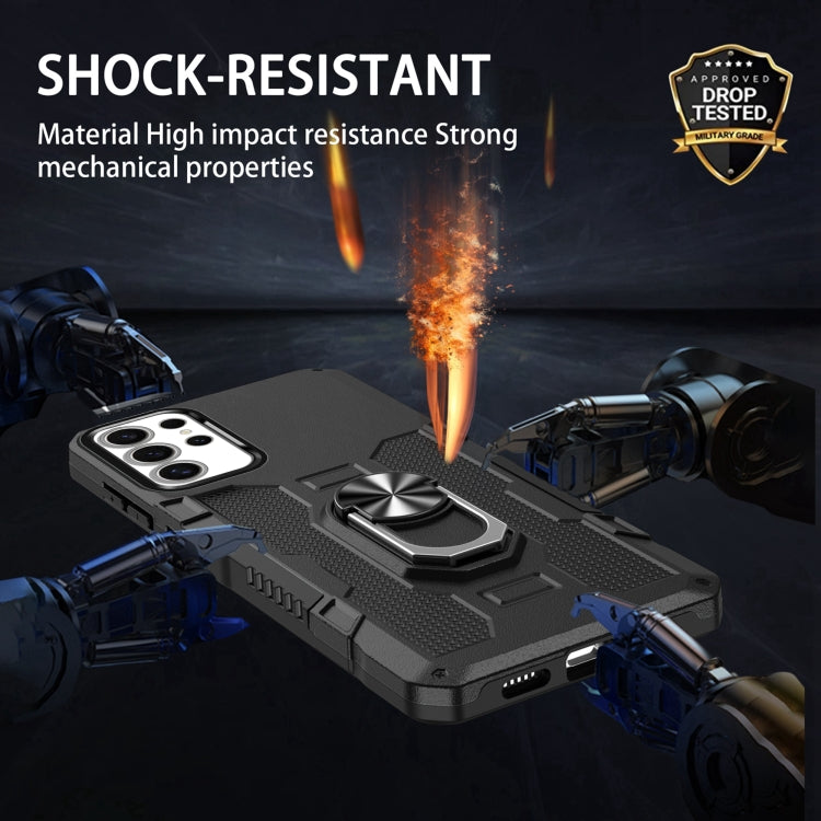 Ring Holder Armor Hybrid Phone Case, For Samsung Galaxy S24 Ultra 5G, For Samsung Galaxy S24+ 5G, For Samsung Galaxy S24 5G, For Samsung Galaxy S23 FE 5G