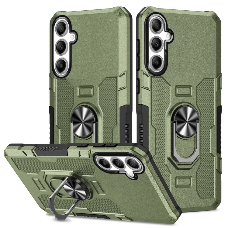 Ring Holder Armor Hybrid Phone Case, For Samsung Galaxy S25 5G, For Samsung Galaxy S25+ 5G, For Samsung Galaxy S25 Ultra 5G, For Samsung Galaxy S24 FE 5G