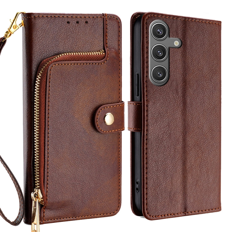 Zipper Bag Leather Phone Case, For Samsung Galaxy S25 5G, For Samsung Galaxy S25+ 5G, For Samsung Galaxy S25 Ultra 5G