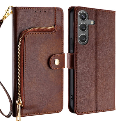 Zipper Bag Leather Phone Case, For Samsung Galaxy S25 5G, For Samsung Galaxy S25+ 5G, For Samsung Galaxy S25 Ultra 5G