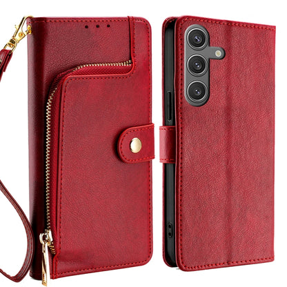 Zipper Bag Leather Phone Case, For Samsung Galaxy S25 5G, For Samsung Galaxy S25+ 5G, For Samsung Galaxy S25 Ultra 5G