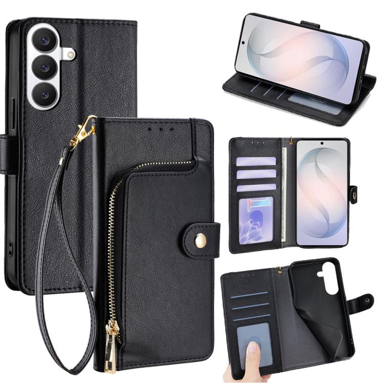 Zipper Bag Leather Phone Case, For Samsung Galaxy S26+ 5G, For Samsung Galaxy S26 Ultra 5G, For Samsung Galaxy S26 5G, For Samsung Galaxy S25 5G, For Samsung Galaxy S25+ 5G, For Samsung Galaxy S25 Ultra 5G
