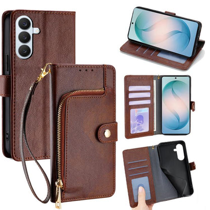 Zipper Bag Leather Phone Case, For Samsung Galaxy S26+ 5G, For Samsung Galaxy S26 Ultra 5G, For Samsung Galaxy S26 5G, For Samsung Galaxy S25 5G, For Samsung Galaxy S25+ 5G, For Samsung Galaxy S25 Ultra 5G