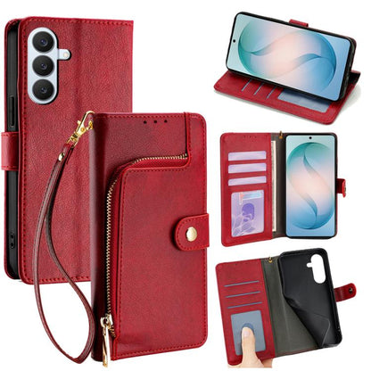 Zipper Bag Leather Phone Case, For Samsung Galaxy S26+ 5G, For Samsung Galaxy S26 Ultra 5G, For Samsung Galaxy S26 5G, For Samsung Galaxy S25 5G, For Samsung Galaxy S25+ 5G, For Samsung Galaxy S25 Ultra 5G