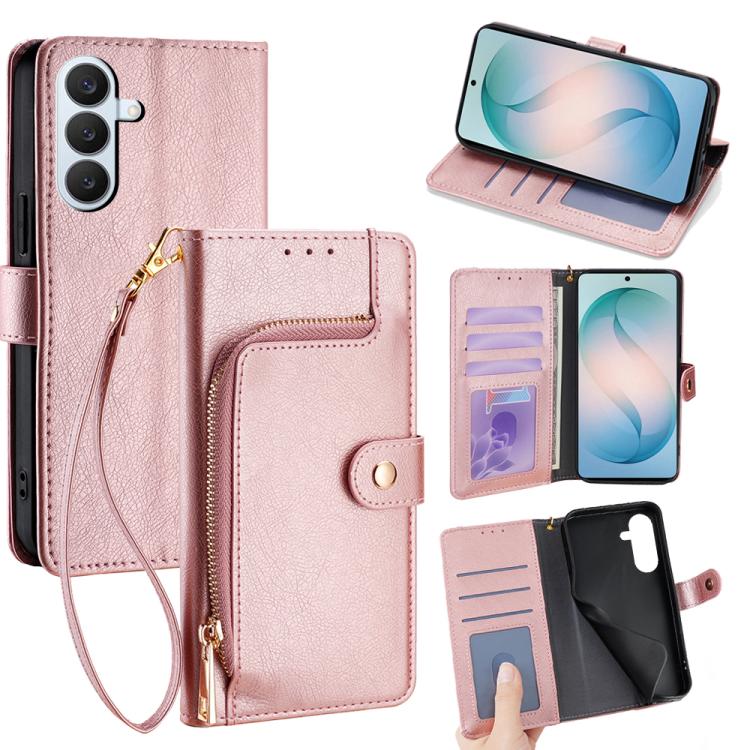 Zipper Bag Leather Phone Case, For Samsung Galaxy S26+ 5G, For Samsung Galaxy S26 Ultra 5G, For Samsung Galaxy S26 5G, For Samsung Galaxy S25 5G, For Samsung Galaxy S25+ 5G, For Samsung Galaxy S25 Ultra 5G