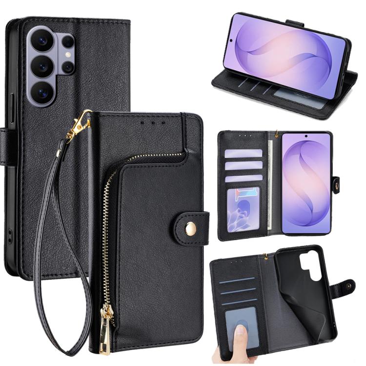 Zipper Bag Leather Phone Case, For Samsung Galaxy S26+ 5G, For Samsung Galaxy S26 Ultra 5G, For Samsung Galaxy S26 5G, For Samsung Galaxy S25 5G, For Samsung Galaxy S25+ 5G, For Samsung Galaxy S25 Ultra 5G