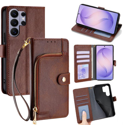 Zipper Bag Leather Phone Case, For Samsung Galaxy S26+ 5G, For Samsung Galaxy S26 Ultra 5G, For Samsung Galaxy S26 5G, For Samsung Galaxy S25 5G, For Samsung Galaxy S25+ 5G, For Samsung Galaxy S25 Ultra 5G