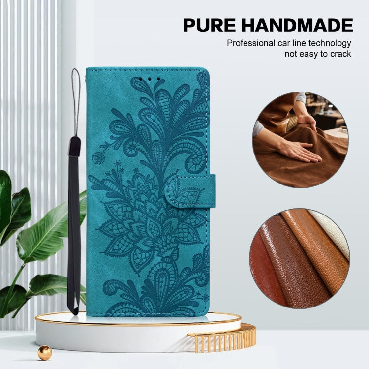 Lace Floral Embossed Magnetic Buckle PU Phone Case With Wrist Strap, For Samsung Galaxy S24 5G, For Samsung Galaxy S23 FE 5G, For Samsung Galaxy S23 Ultra 5G, For Samsung Galaxy S23+ 5G
